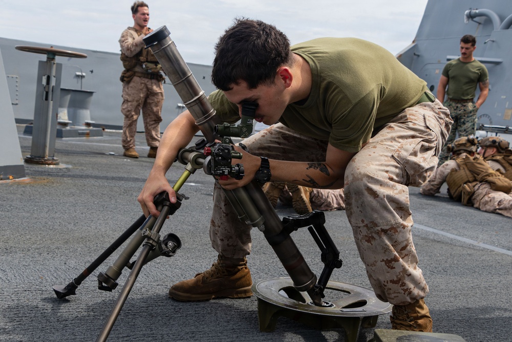 USS Portland Marines Conduct Routine Operations