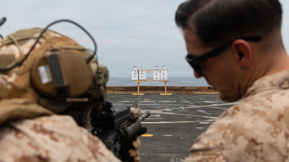 USS Portland Marines Conduct Routine Operations