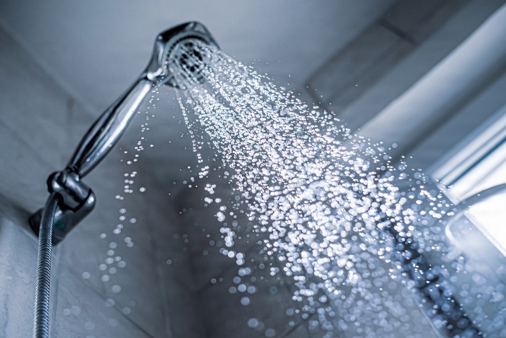 Showerhead water graphic