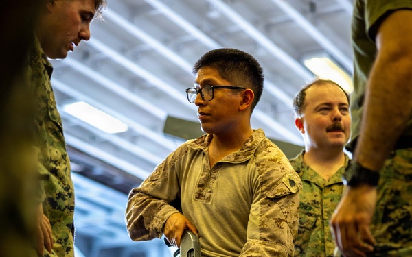 11th MEU Marines Conduct Shotgun Familiarization Training Aboard USS Boxer