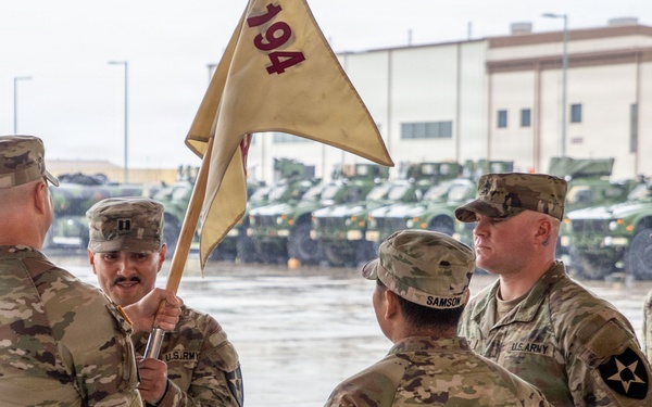 HHC 194DSSB of Champion Brigade Changes Command