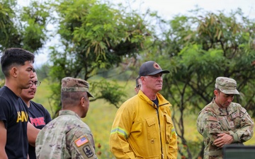 Hawaii Army National Guard firefighters conduct joint emergency response training on Maui
