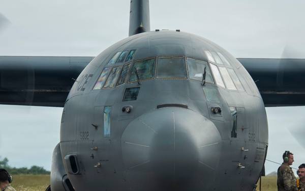 U.S. Airmen and Soldiers arrive to participate in the 82nd anniversary of D-Day