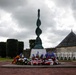 82nd Airborne Division at Three Cemeteries Monument, Normandy 82