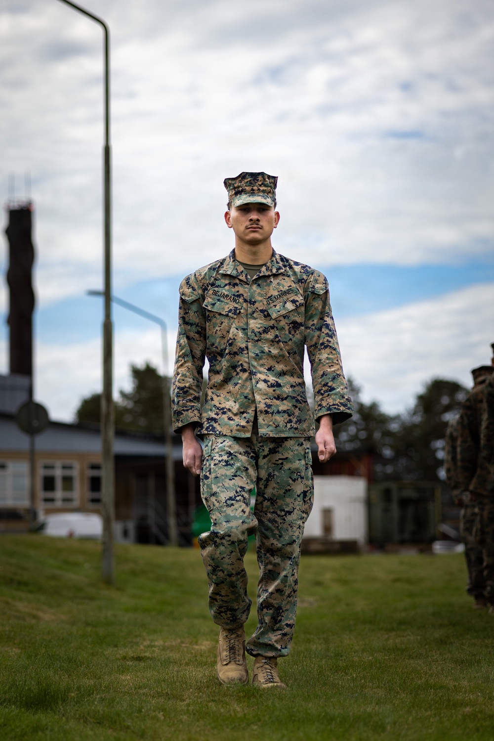 U.S. Marines receive promotions in Sweden