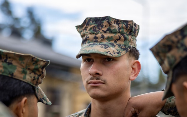 U.S. Marines receive promotions in Sweden
