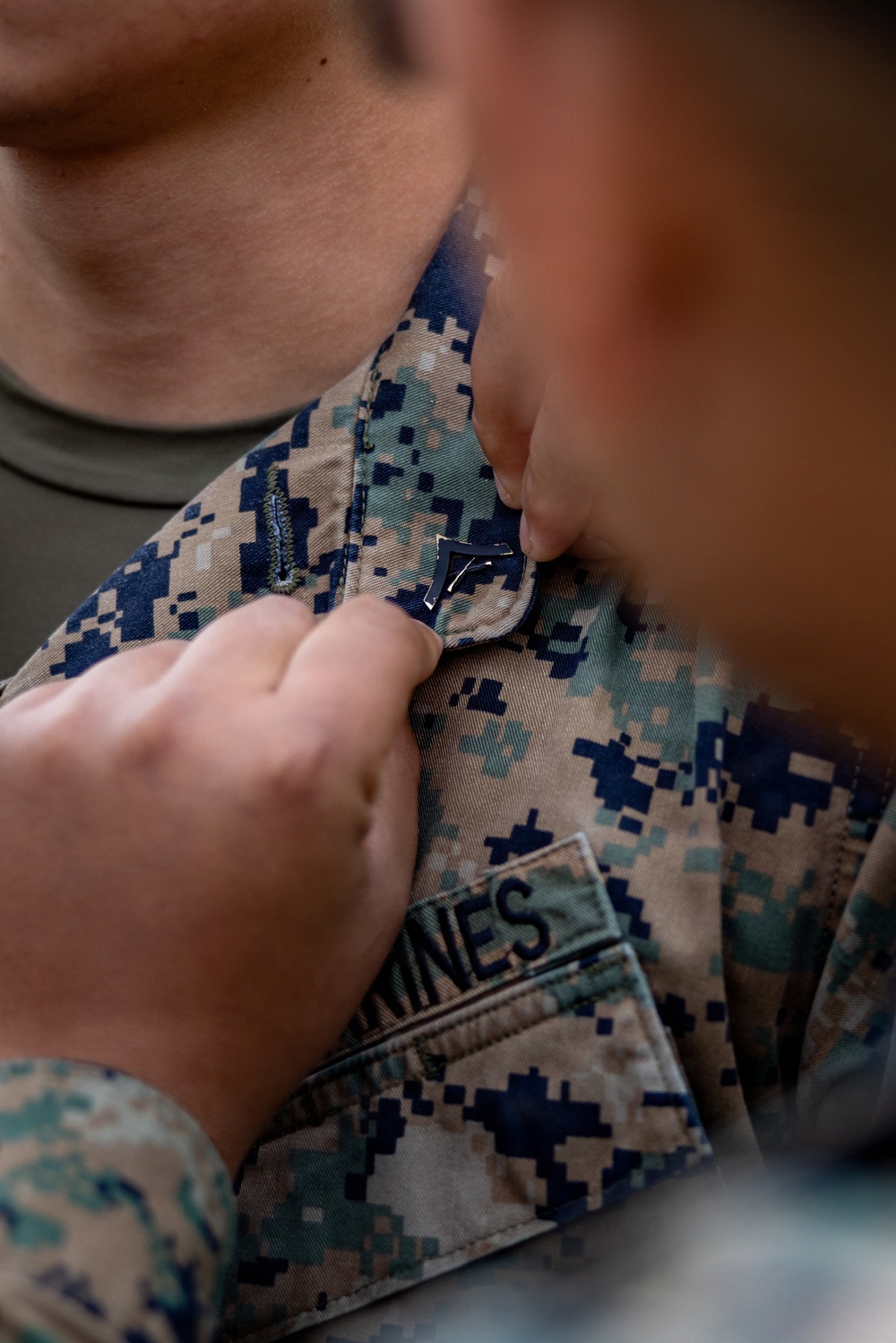 U.S. Marines receive promotions in Sweden
