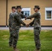 U.S. Marines receive promotions in Sweden
