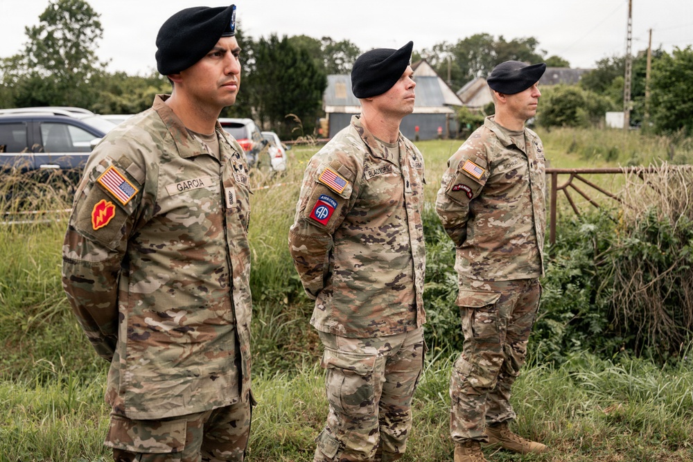 101st Airborne Division Soldiers honor 2nd Lt. George E. Schmidt in Normandy