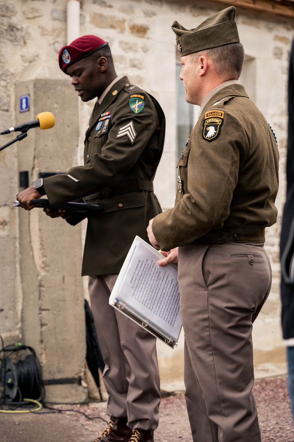 101st Airborne Division Soldiers honor 2nd Lt. George E. Schmidt in Normandy