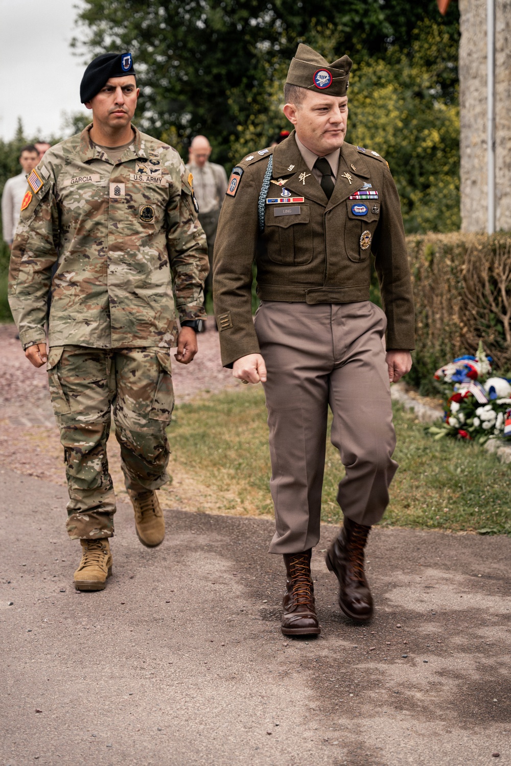101st Airborne Division Soldiers honor 2nd Lt. George E. Schmidt in Normandy