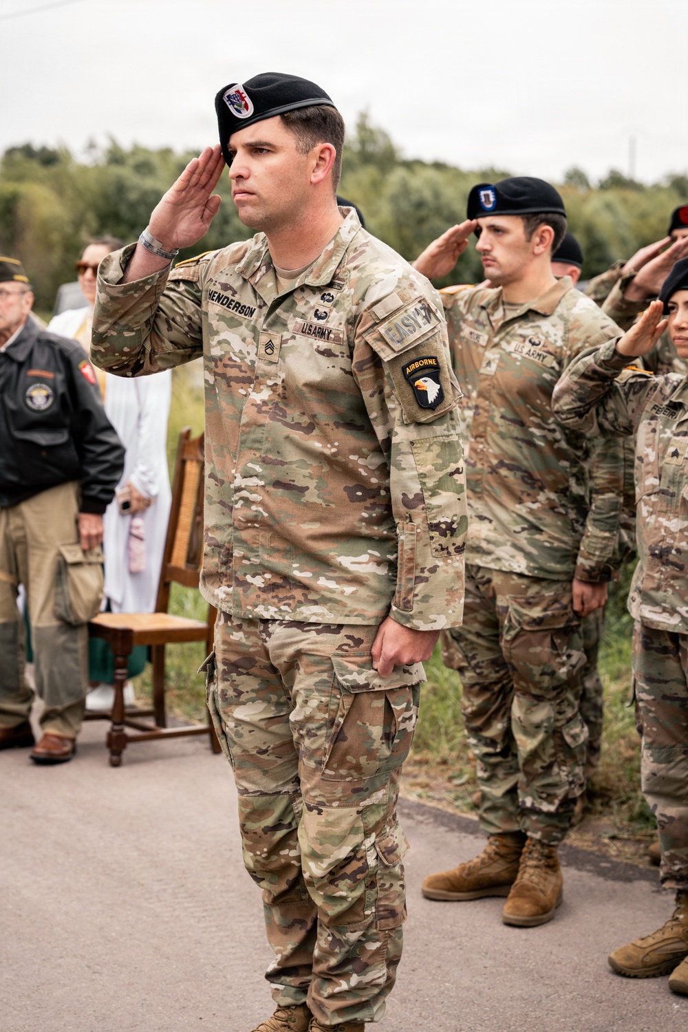 101st Airborne Division Soldiers honor 2nd Lt. George E. Schmidt in Normandy