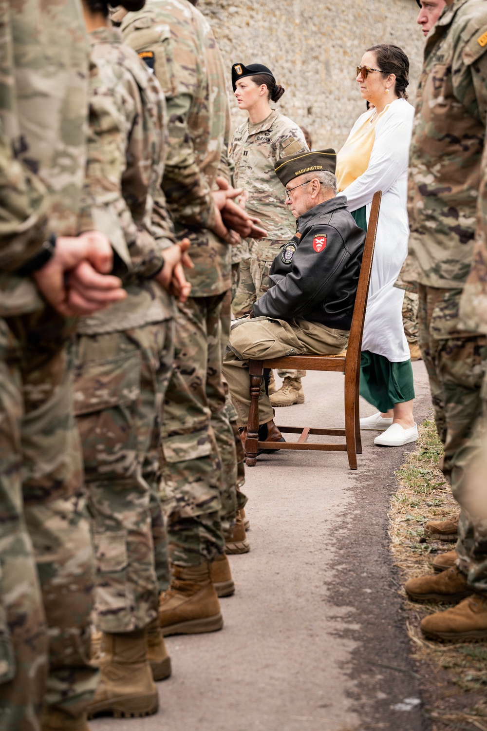 101st Airborne Division Soldiers honor 2nd Lt. George E. Schmidt in Normandy