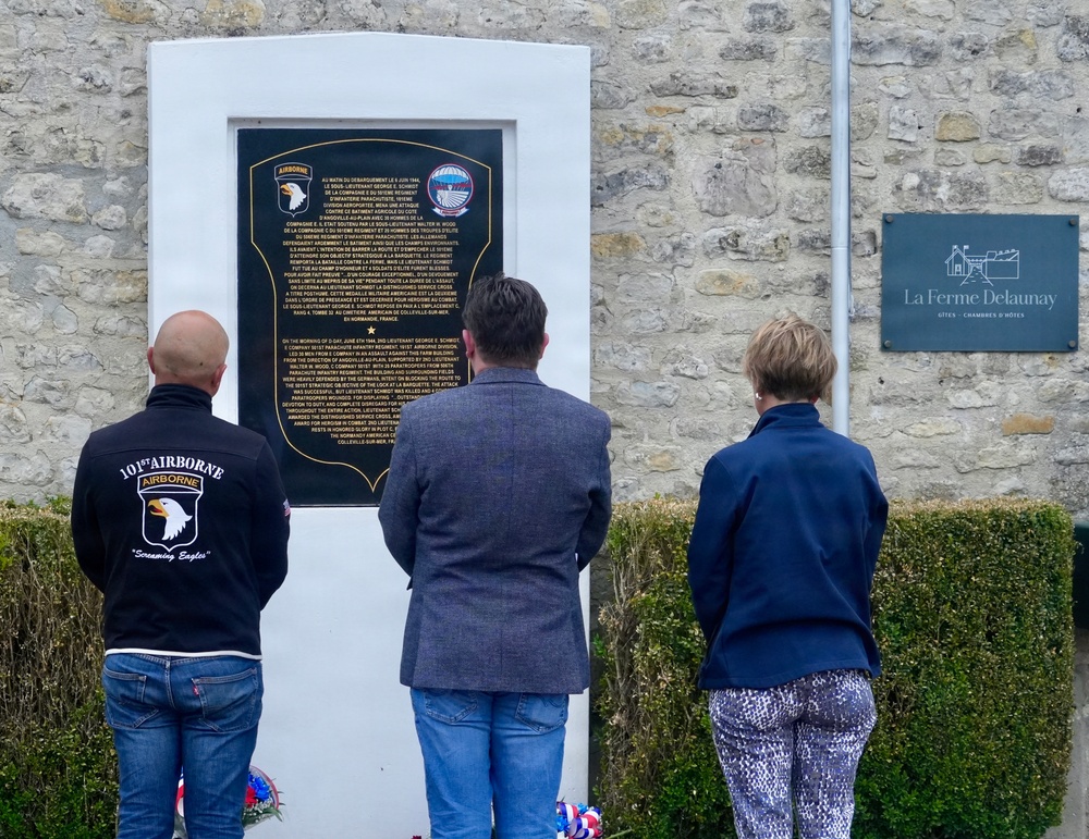 101st Airborne Division Honors D-Day Fallen at La Ferme Delaunay Memorial
