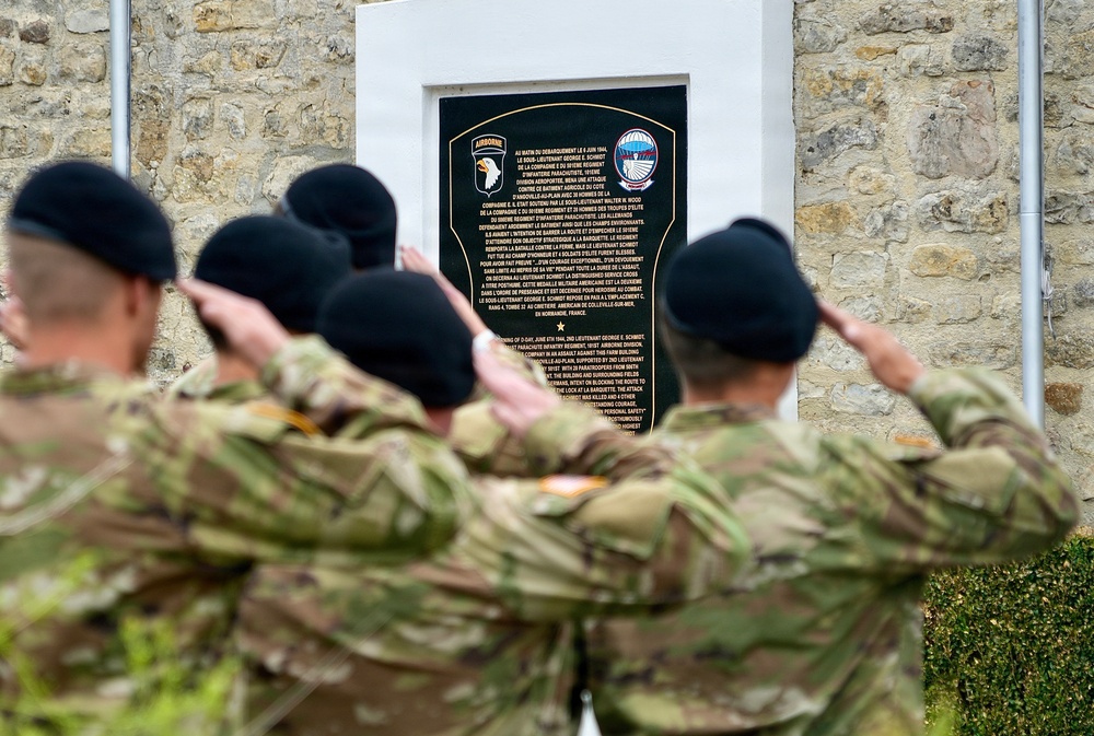101st Airborne Division Honors D-Day Fallen at La Ferme Delaunay Memorial