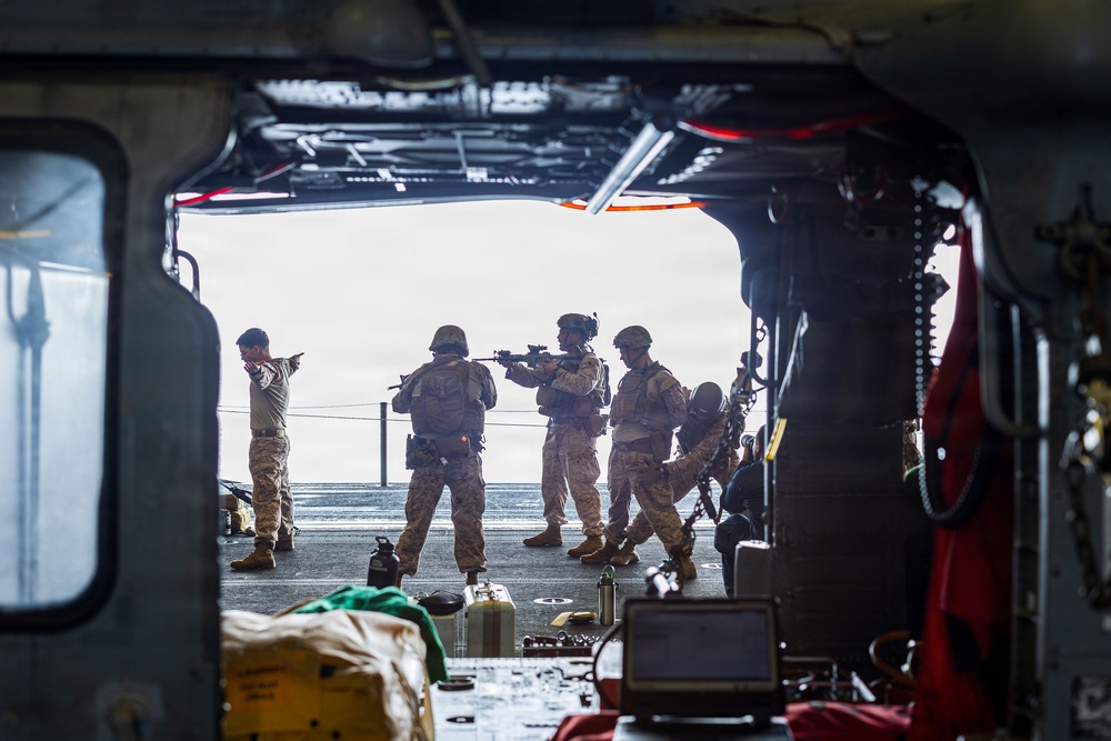 11th MEU Marines, Sailors Conduct Detainee Handling Training Aboard USS Boxer