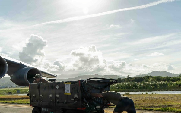 LCF-24 and 346th AEW offload cargo in Puerto Rico