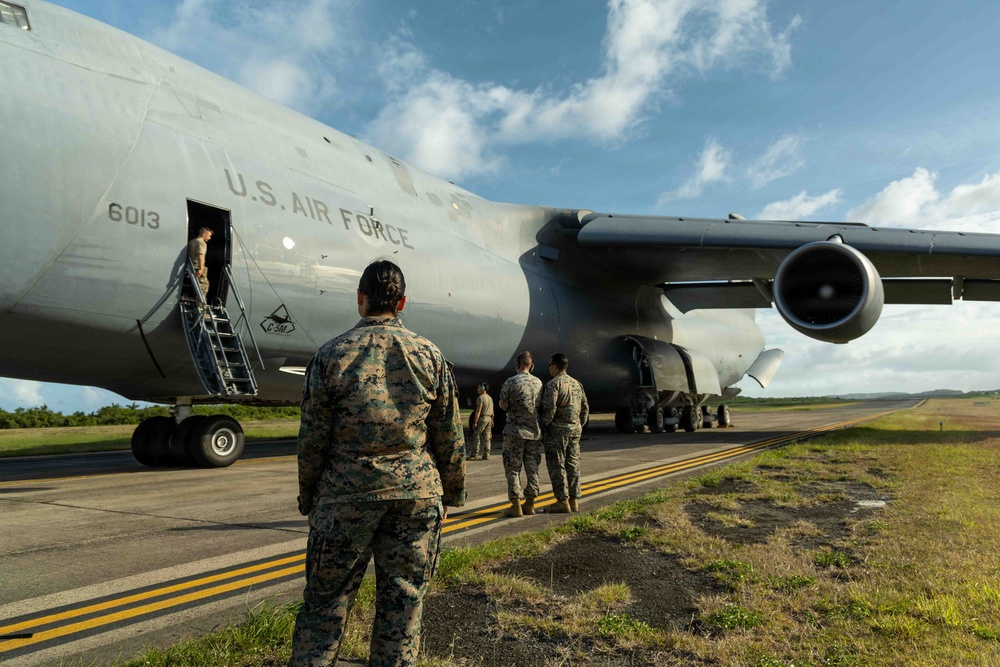 LCF-24 and 346th AEW offload cargo in Puerto Rico