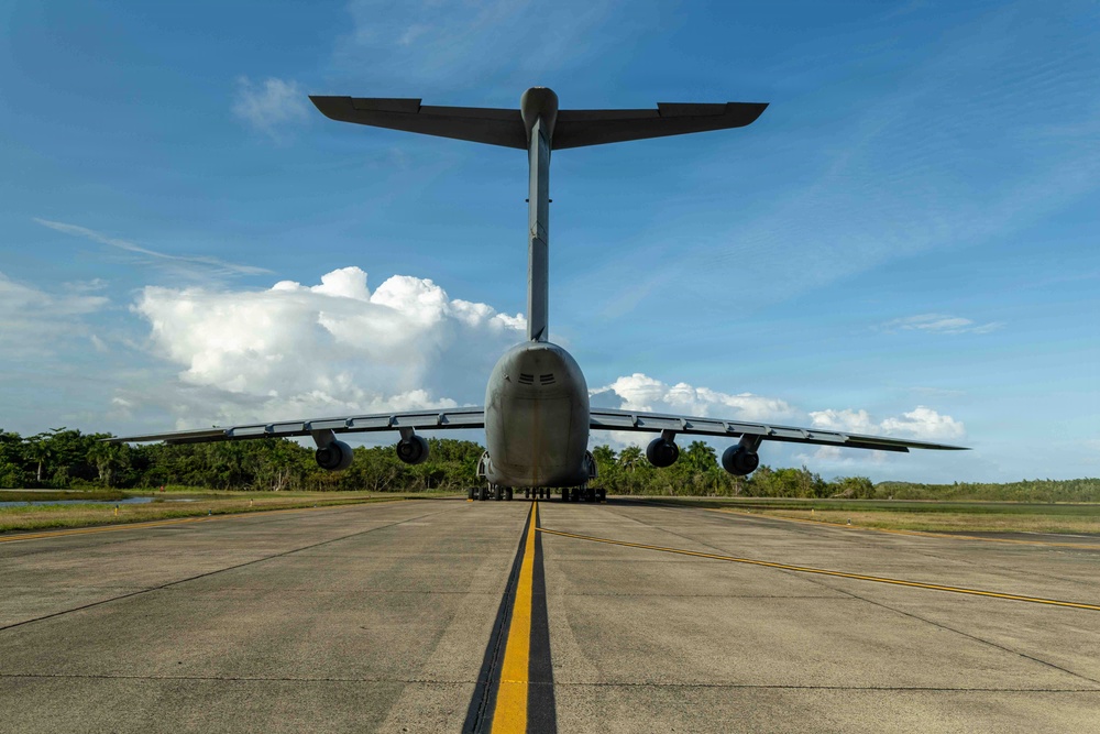 LCF-24 and 346th AEW offload cargo in Puerto Rico