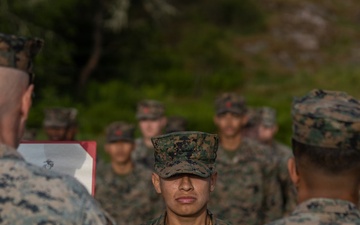 U.S. Marines receive promotions in Sweden