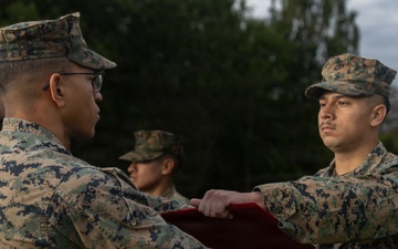U.S. Marines receive promotions in Sweden