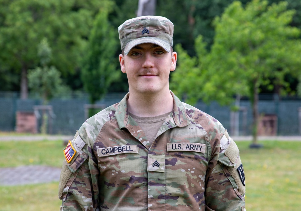 May 2026 Noncommissioned Officers Corps Inductee Sgt. Elijah Campbell