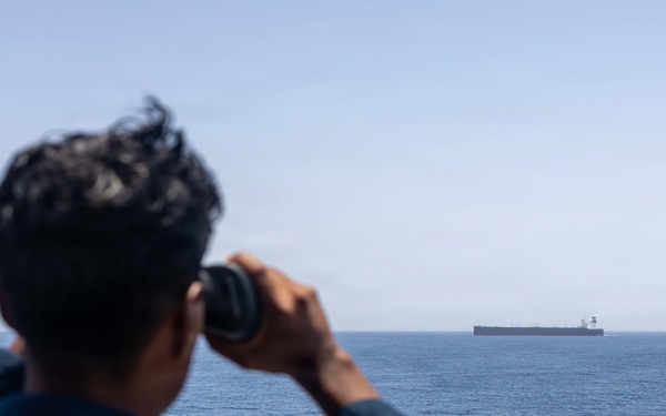 USS Rafael Peralta Enforces Maritime Blockade