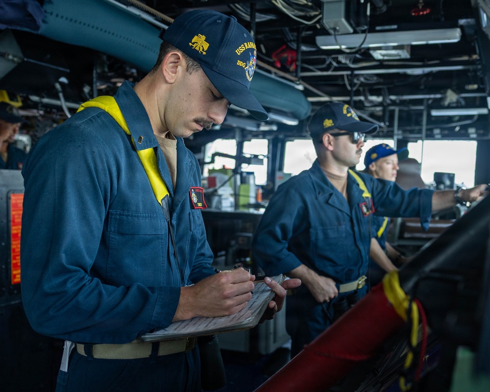 USS Rafael Peralta Patrols Arabian Sea