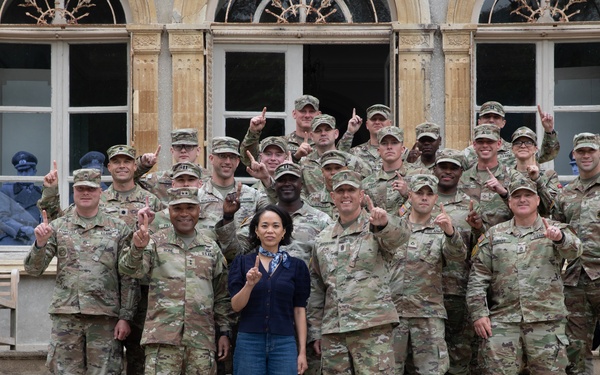 1st Infantry Division Soldiers Visit Normandy Institute Ahead of D-Day Commemoration