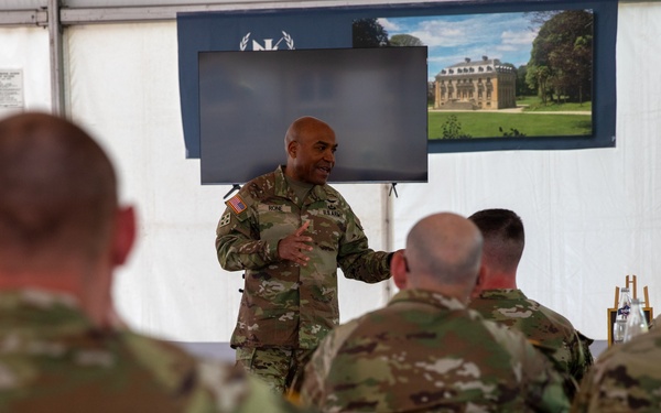 1st Infantry Division Soldiers Visit Normandy Institute Ahead of D-Day Commemoration