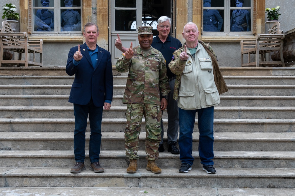 1st Infantry Division Soldiers Visit Normandy Institute Ahead of D-Day Commemoration