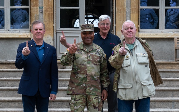 1st Infantry Division Soldiers Visit Normandy Institute Ahead of D-Day Commemoration