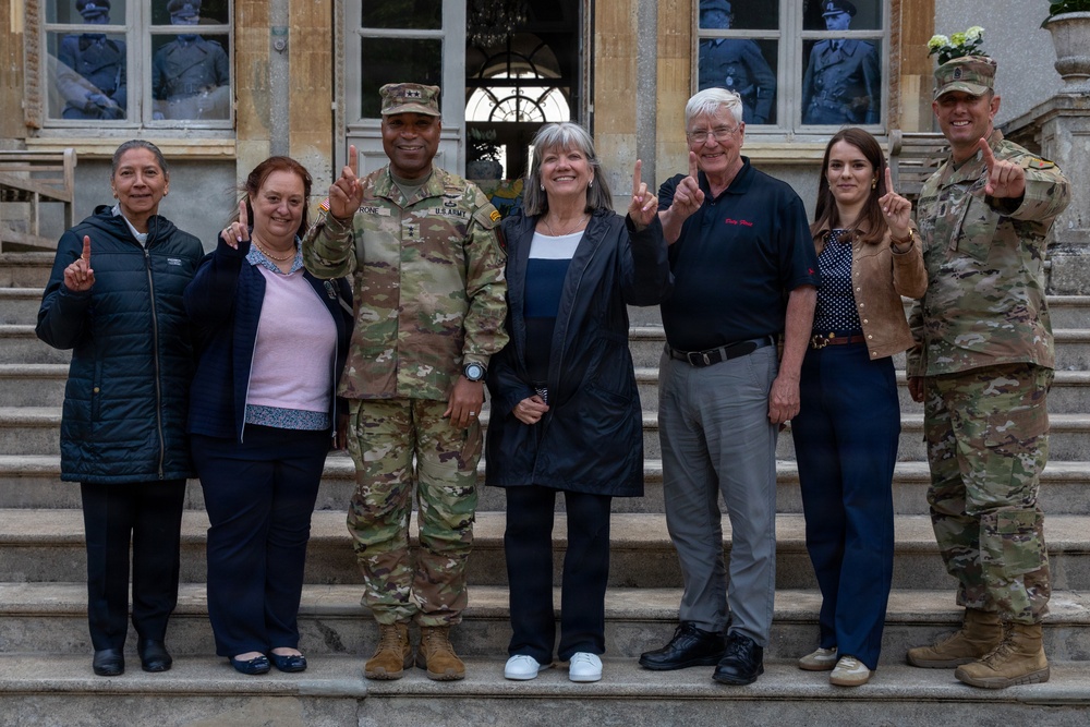 1st Infantry Division Soldiers Visit Normandy Institute Ahead of D-Day Commemoration