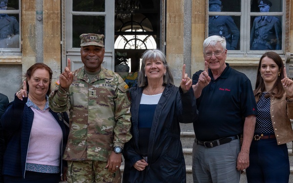 1st Infantry Division Soldiers Visit Normandy Institute Ahead of D-Day Commemoration