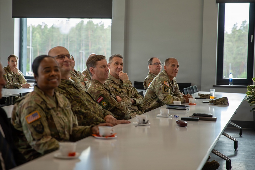 Chief of the National Guard Bureau visits Military Base Ādaži