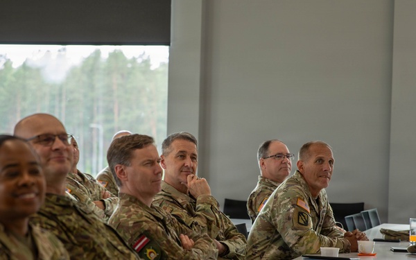 Chief of the National Guard Bureau visits Military Base Ādaži