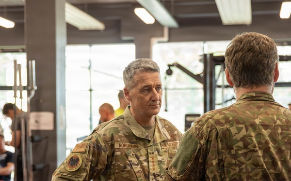 Chief of the National Guard Bureau visits Military Base Ādaži