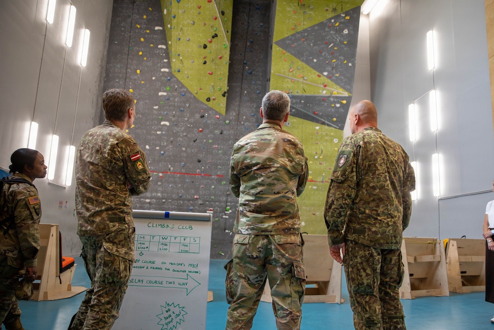 Chief of the National Guard Bureau visits Military Base Ādaži