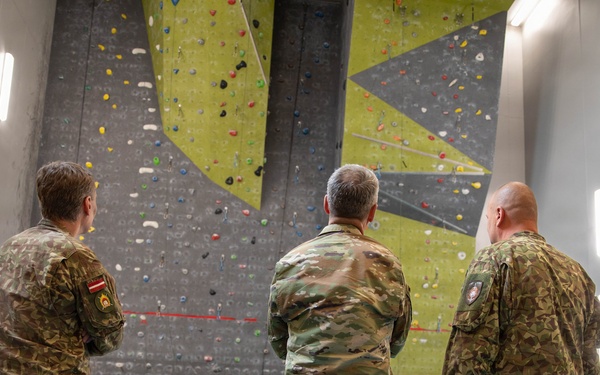 Chief of the National Guard Bureau visits Military Base Ādaži