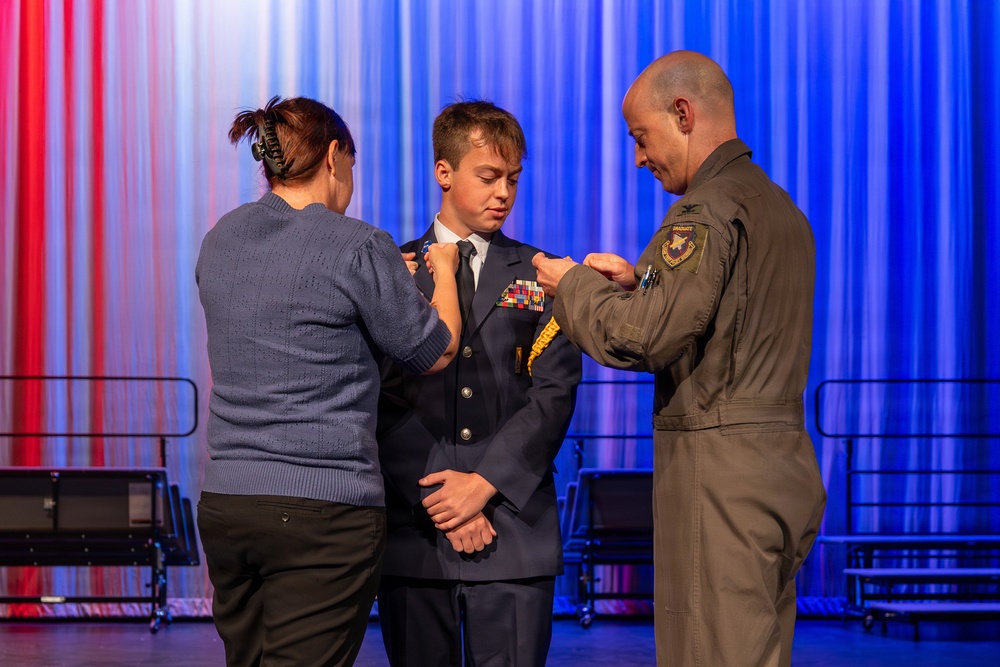 Junior ROTC cadets pinned to lead, cleared to soar