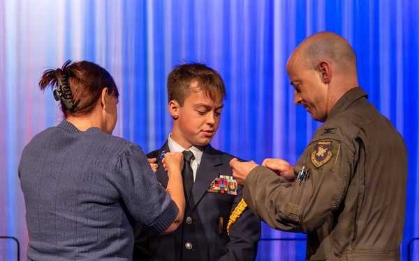 Junior ROTC cadets pinned to lead, cleared to soar