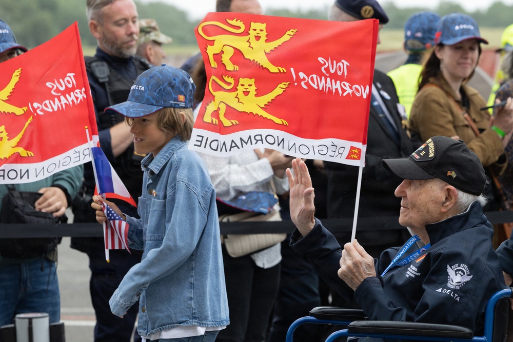 WWII Veterans arrive in Normandy for D-Day 82 Commemorations