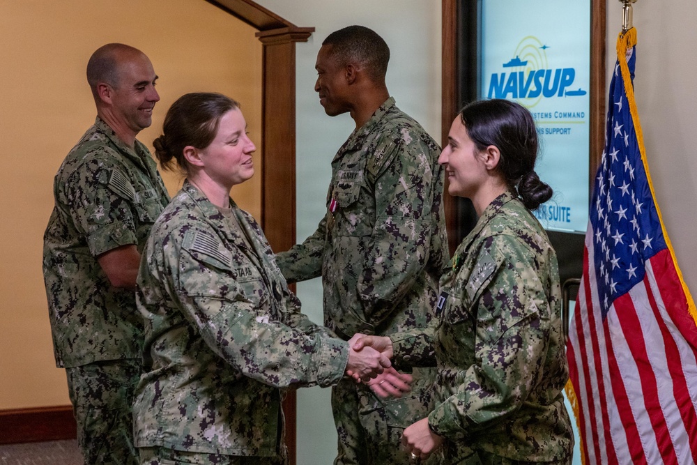 NAVSUP WSS Holds Promotion, Awards Ceremony