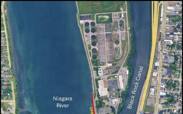 Map of Repairs to Seawall on Unity Island