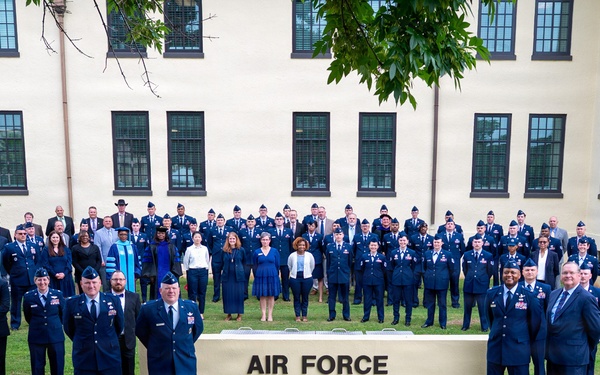Air Force Global College Leadership and Staff group photo at Maxwell AFB