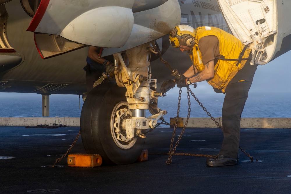Abraham Lincoln Conducts Flight Deck Operations