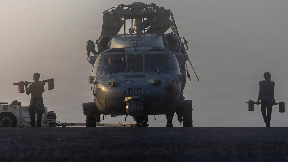 Abraham Lincoln Conducts Flight Deck Operations