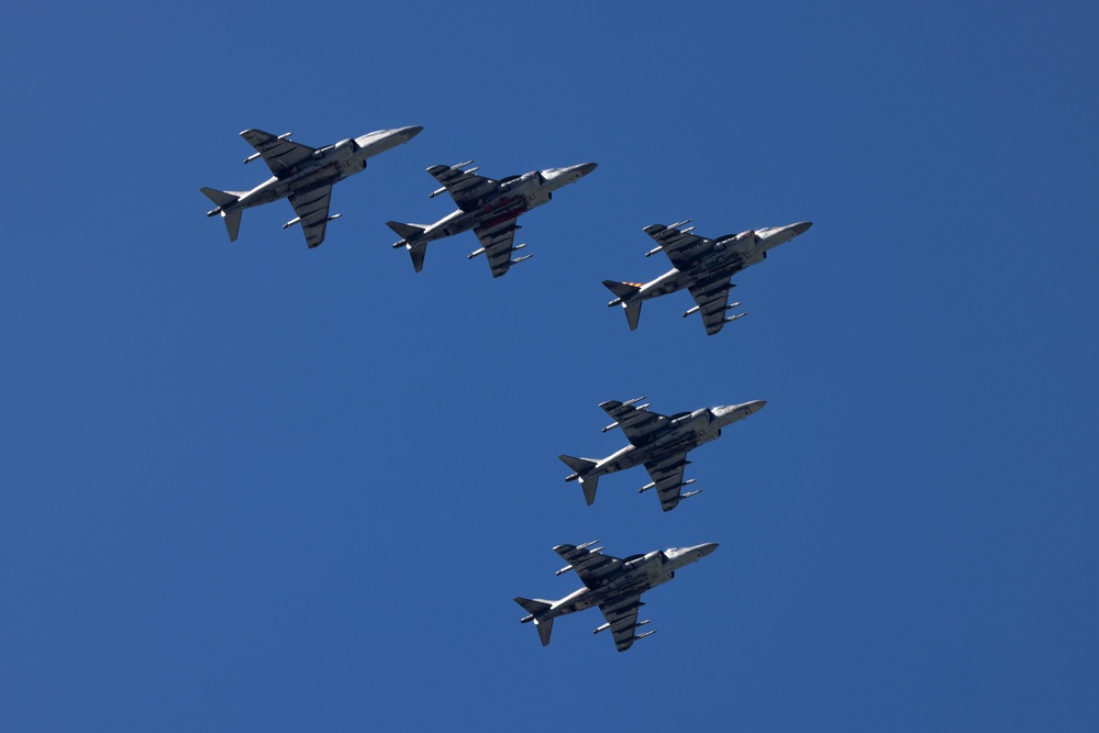 VMA-223  Harrier sundown ceremony