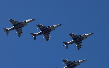 VMA-223  Harrier sundown ceremony