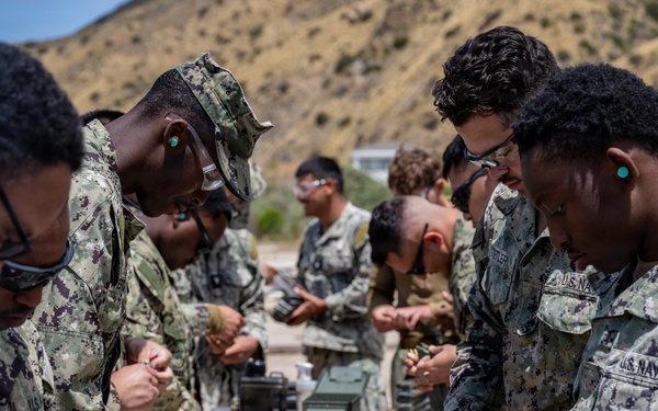 NMCB 5 Trains Shooting Range Qualifications